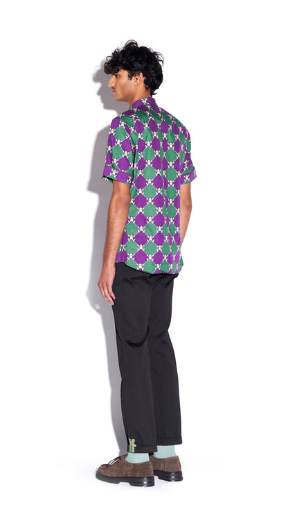 All that cat! - Shirt in Purple Grinfield