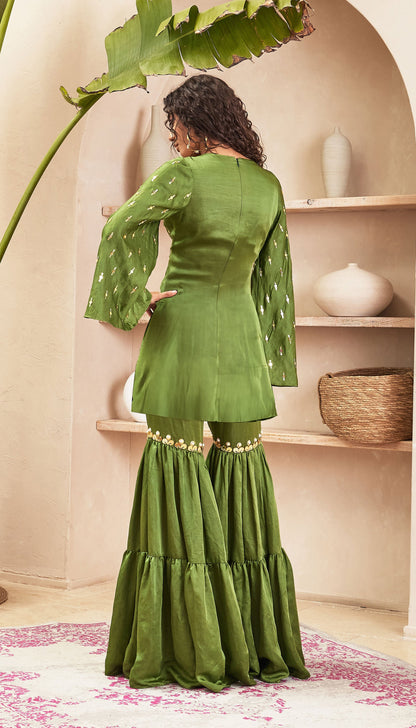 Esther - Green Tunic & Pant Set