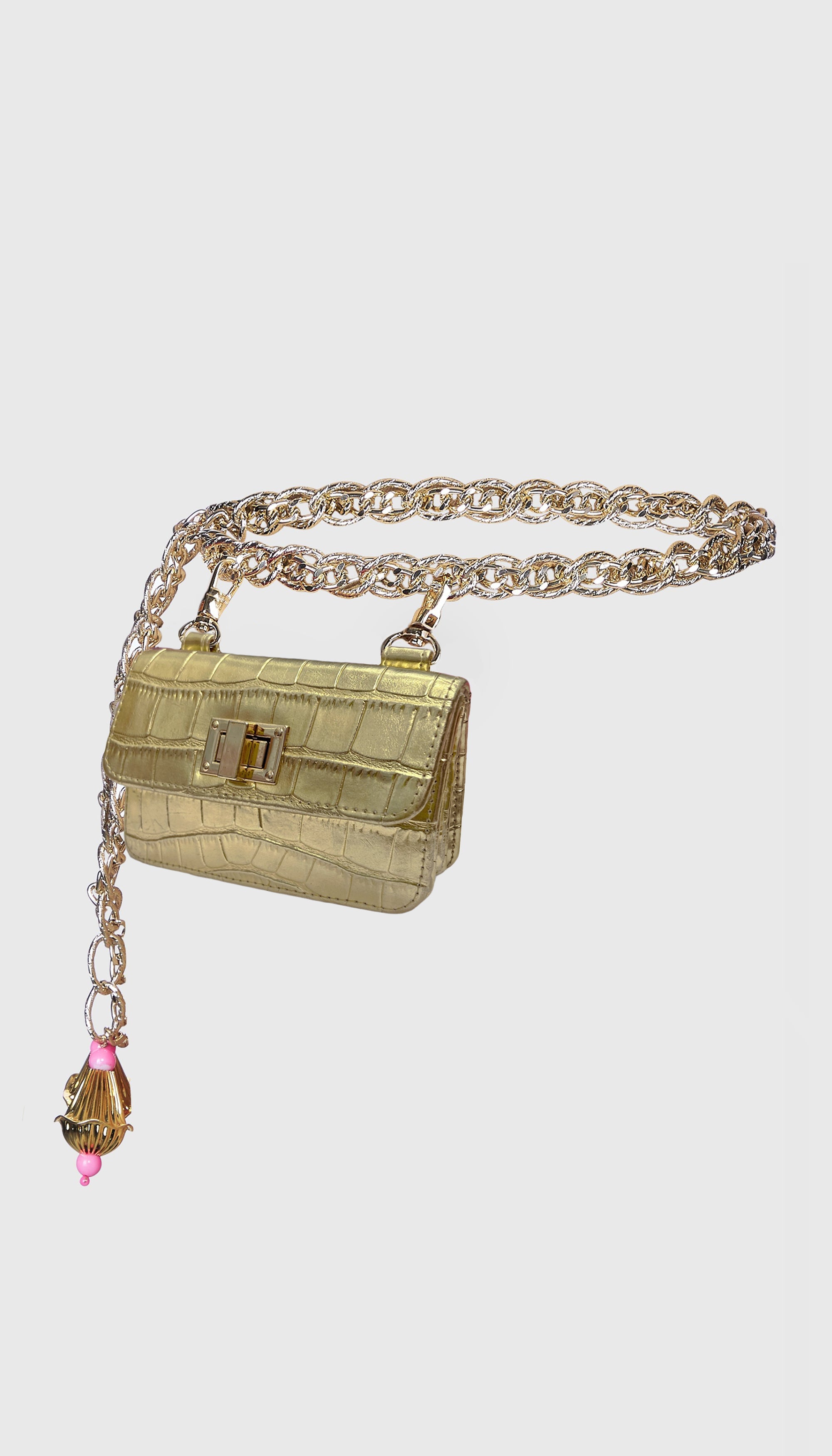 Buy Gold Chain Link Belt Bag Online Papa Don t Preach