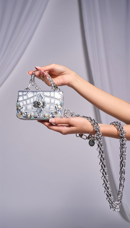 Silver Lining Chainlink : Belt Bag