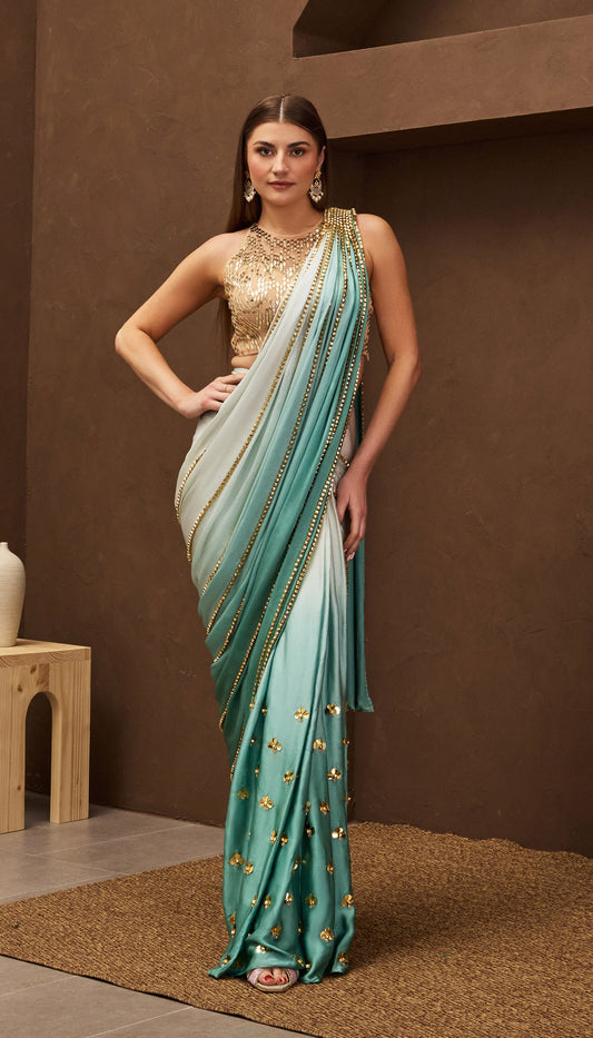 AQUADREAM PRE-STITCHED SAREE