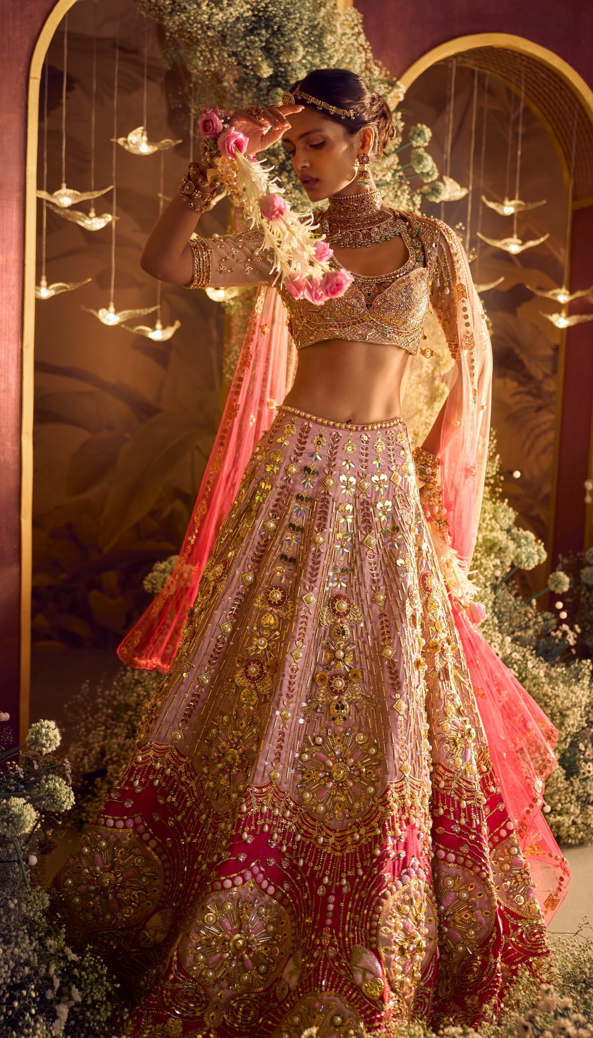Katrina Kaif's stunning handwoven matka silk bridal lehenga paired with  uncut diamond jewellery in 22k gold is a sight to behold! - See pics,  Celebrity News | Zoom TV