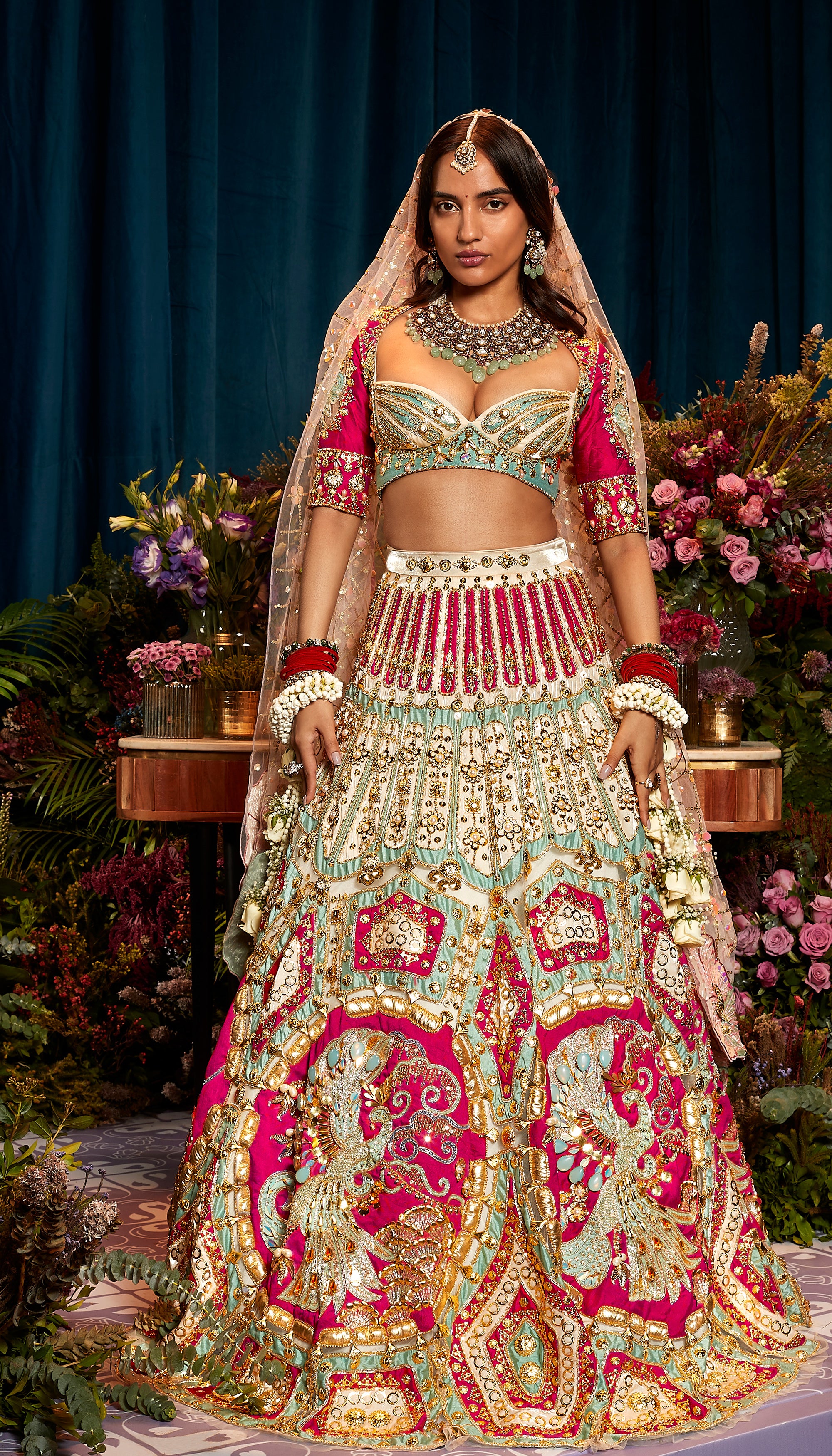 Best 30 Designer Indian Bridal Lehengas Designs of 2016 - Zikimo.com -  Original Indian Bridal Lehengas Collection