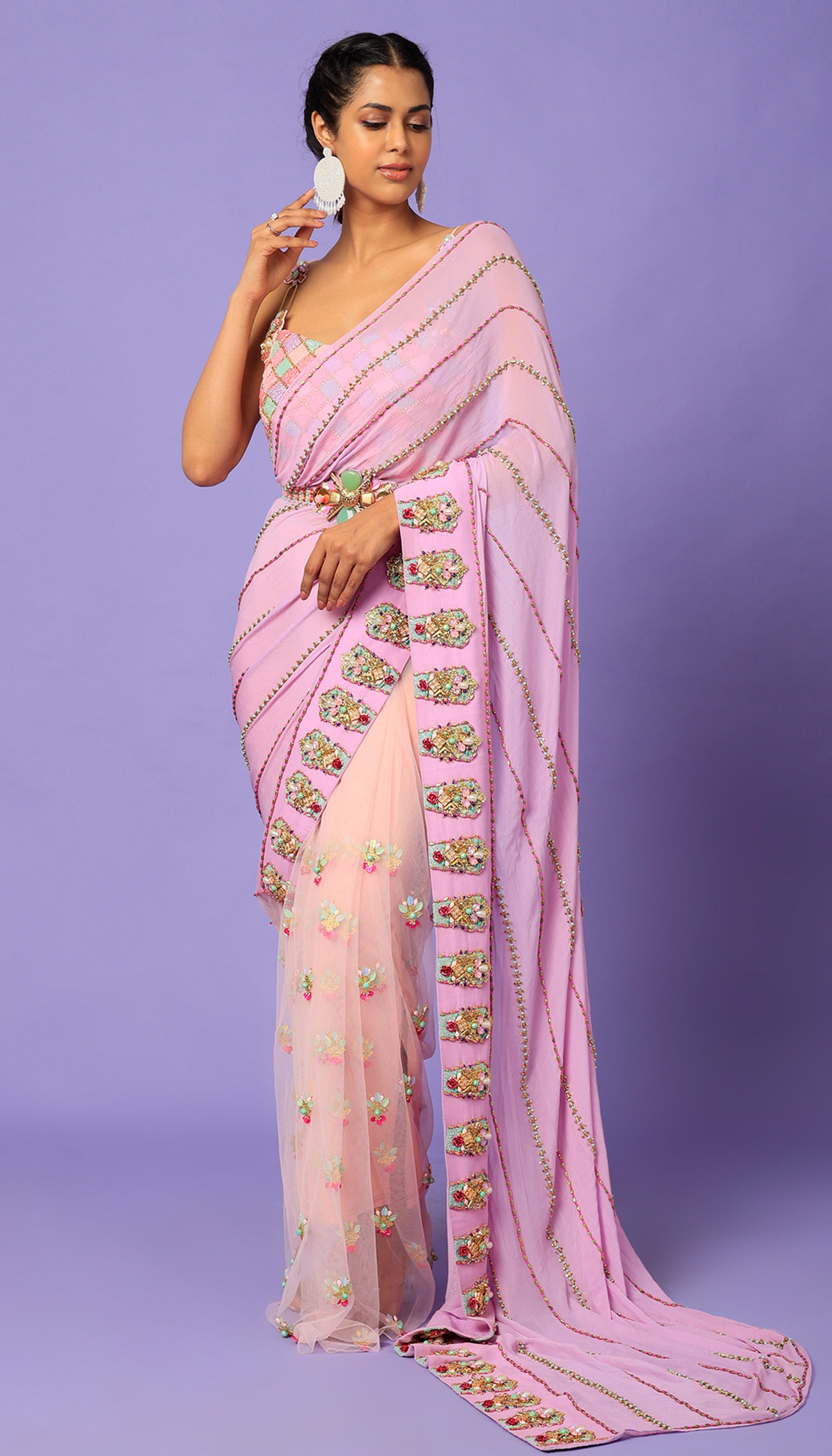 Blue Dolphin Saree – House Of Tanvi Reddy